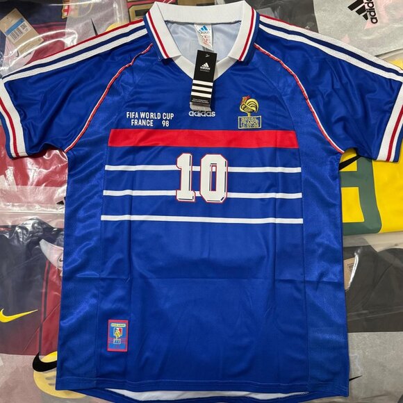 BNWT France 1998 Zidane World Cup Winner Jersey - Picture 1 of 2